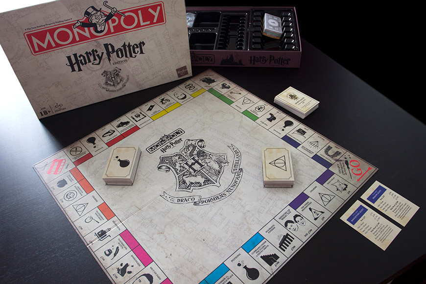 Monopoly Harry Potter : boite et plateau